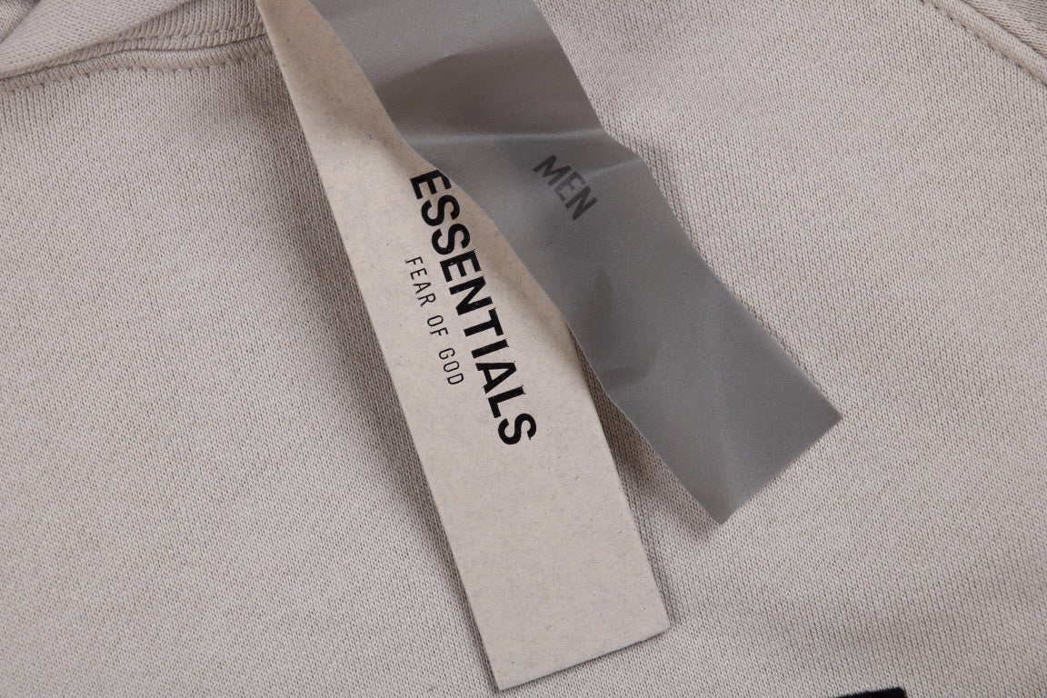 Sweat à capuche FEAR OF GOD ESSENTIALS « 1977 » gris pierre
