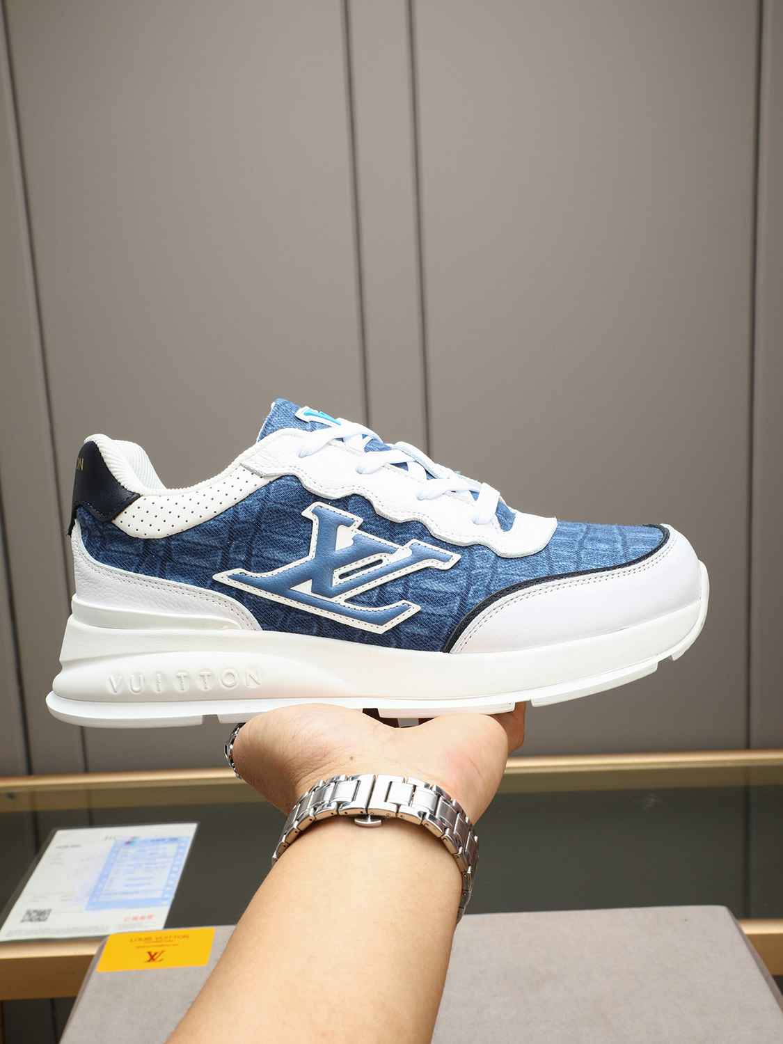 Sneaker LOUIS VUITTON BLANC BLEU
