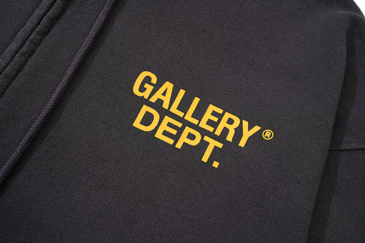 Gallery Dept Zip Up Hoodie GRIS