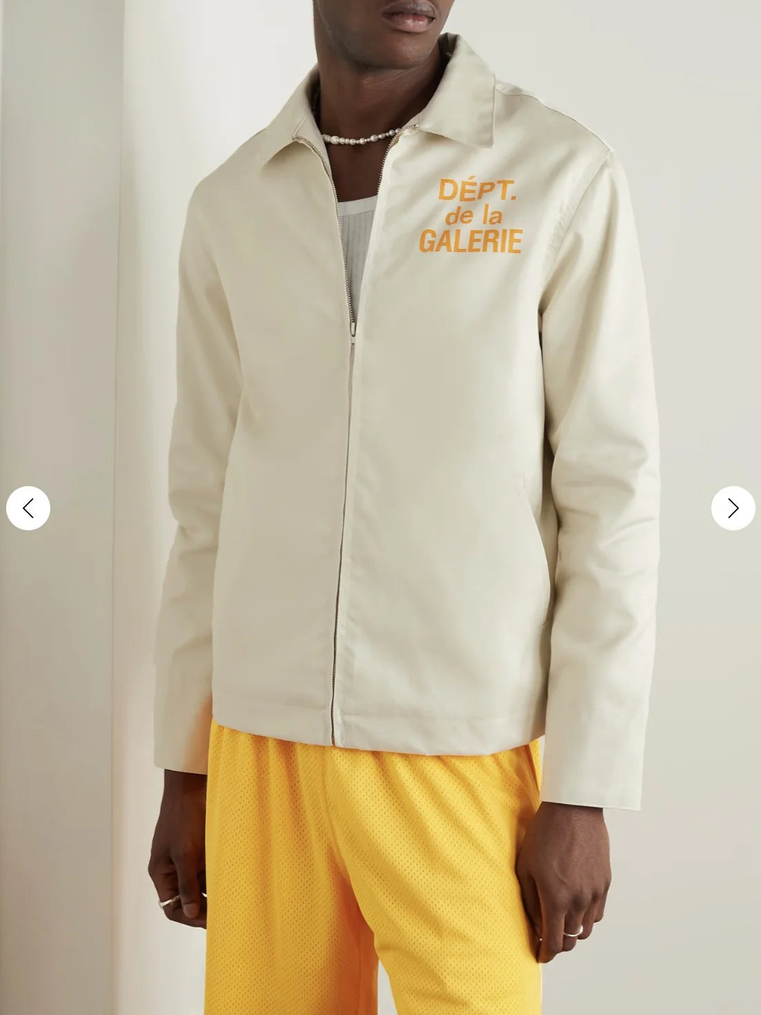 GALLERY DEPT. MONTECITO FRENCH LOGO JACKET BLANC