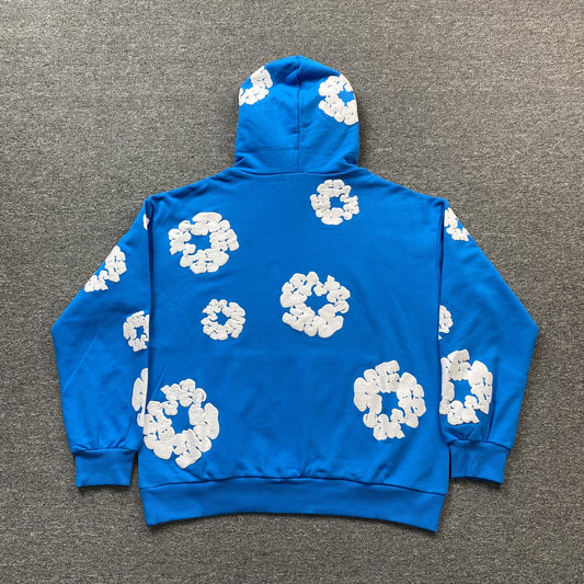Sweat à capuche Denim Tears bleu azur