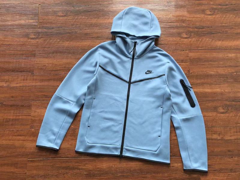 Sweat à capuche Nike Tech Fleece x Bleu clair