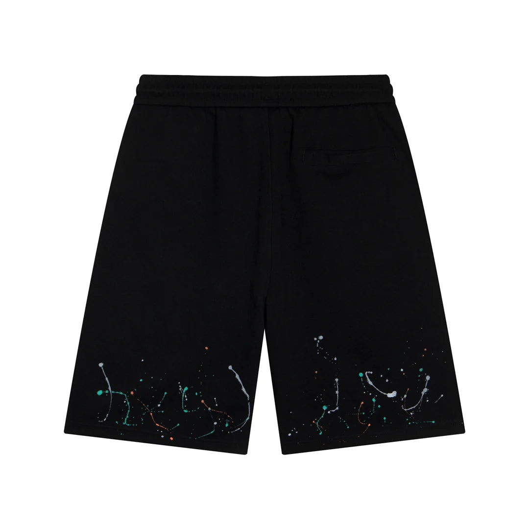 SHORT CHROME HEARTS PAINT DRIP NOIR