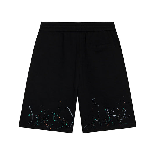 SHORT CHROME HEARTS PAINT DRIP NOIR