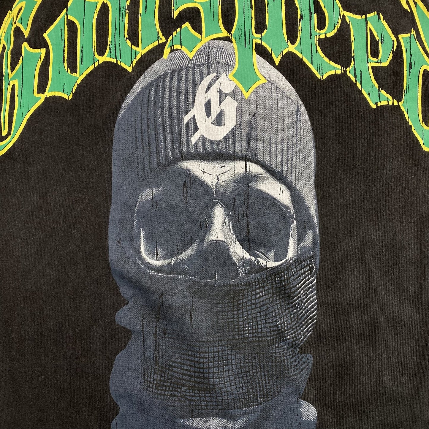 T-SHIRT GODSPEED BALACLAVA SZN NOIR DÉLAVÉ