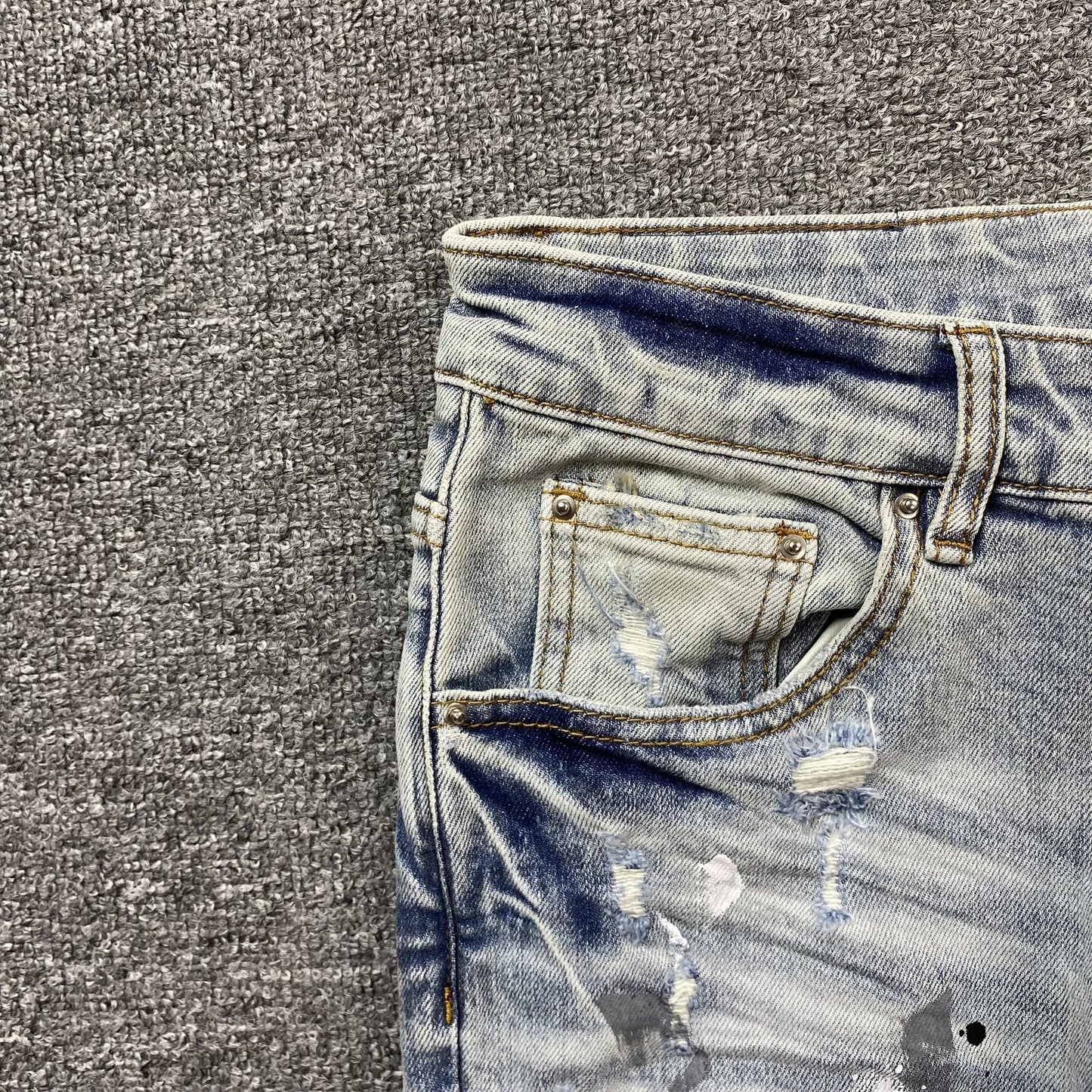 JEAN BLEU AMIRI MX1 PAINTER