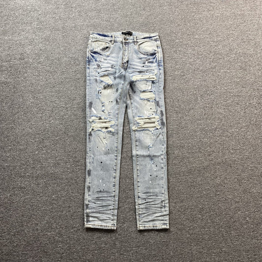 JEAN BLEU AMIRI MX1 PAINTER