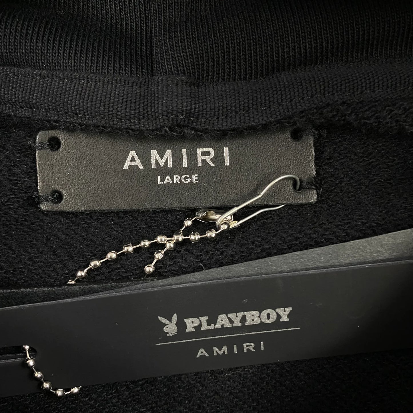 Sweat à capuche AMIRI PLAYBOY noir et jaune