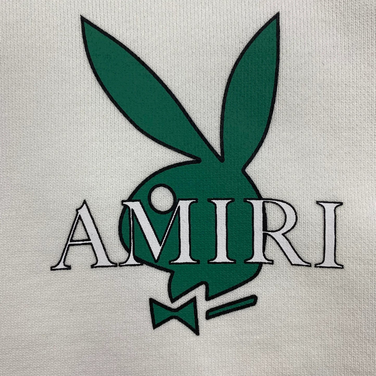 Sweat à capuche AMIRI PLAYBOY blanc et vert