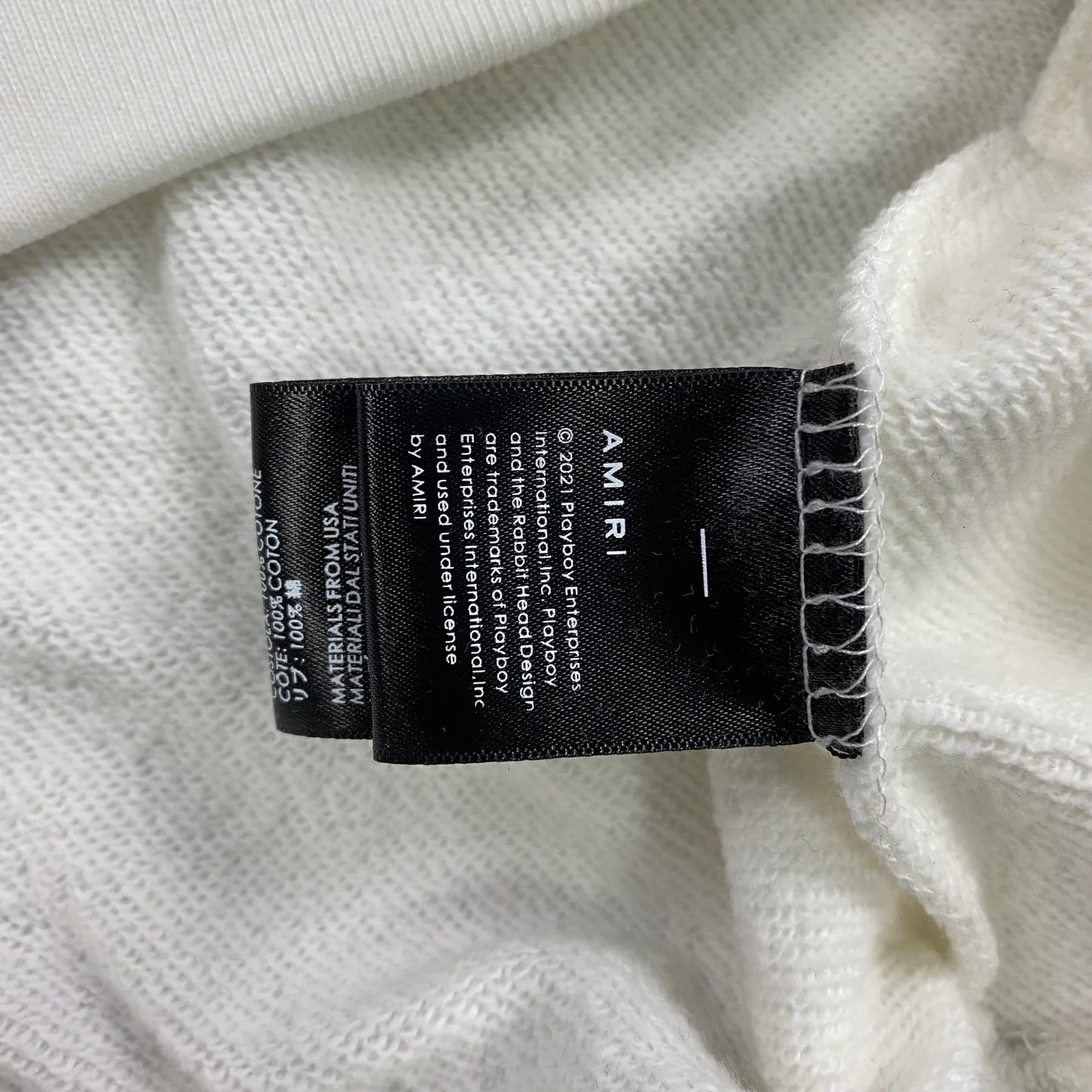 Sweat à capuche AMIRI PLAYBOY blanc et vert