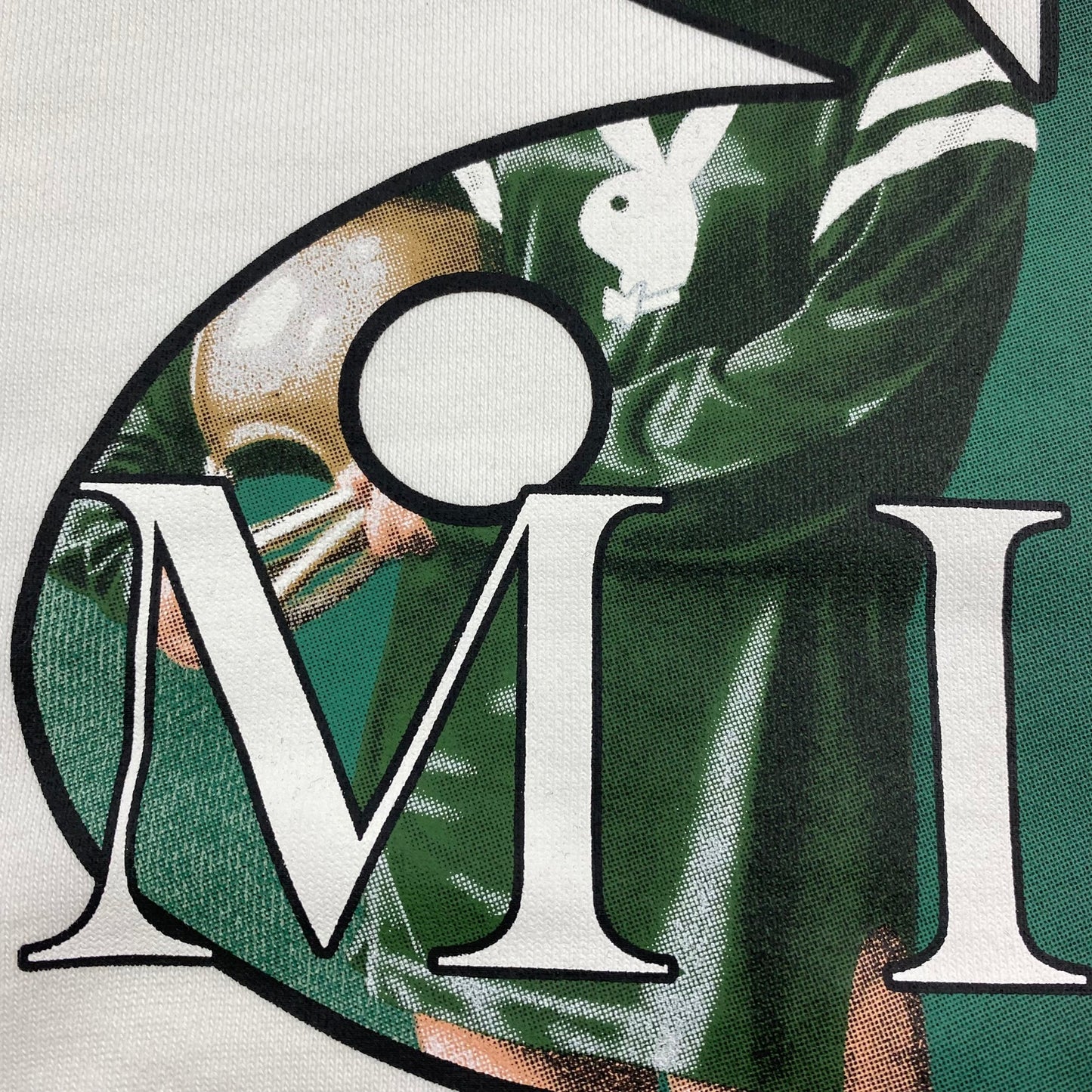 Sweat à capuche AMIRI PLAYBOY blanc et vert