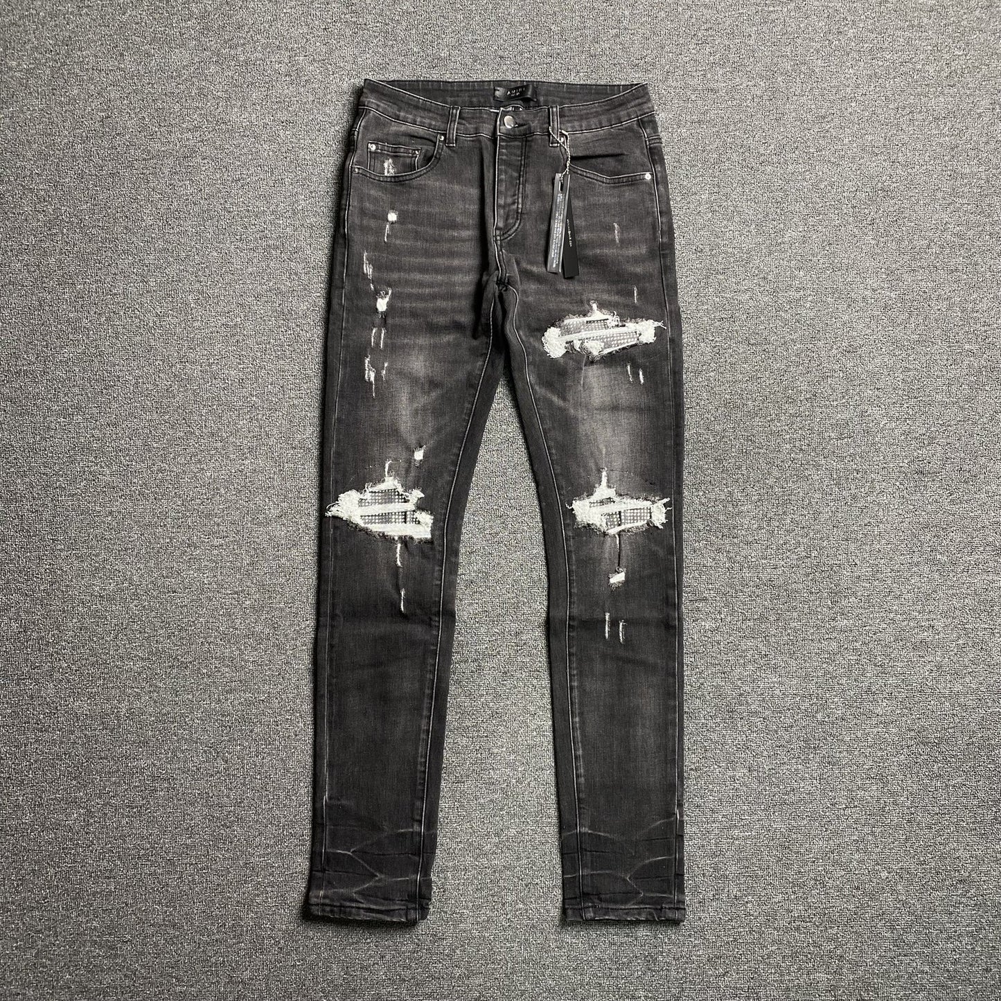 JEAN NOIR AMIRI SLASH SLIM
