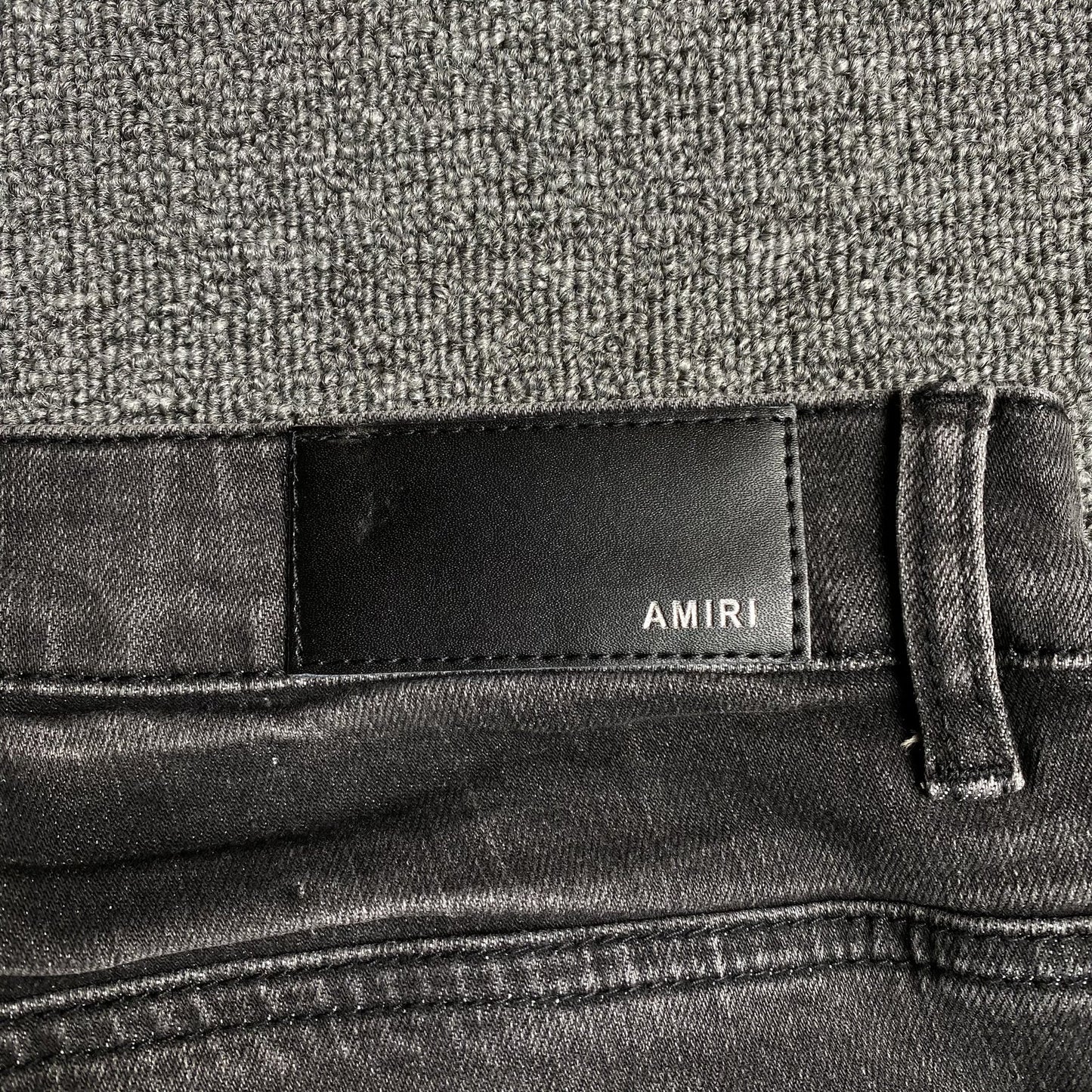 JEAN NOIR AMIRI SLASH SLIM