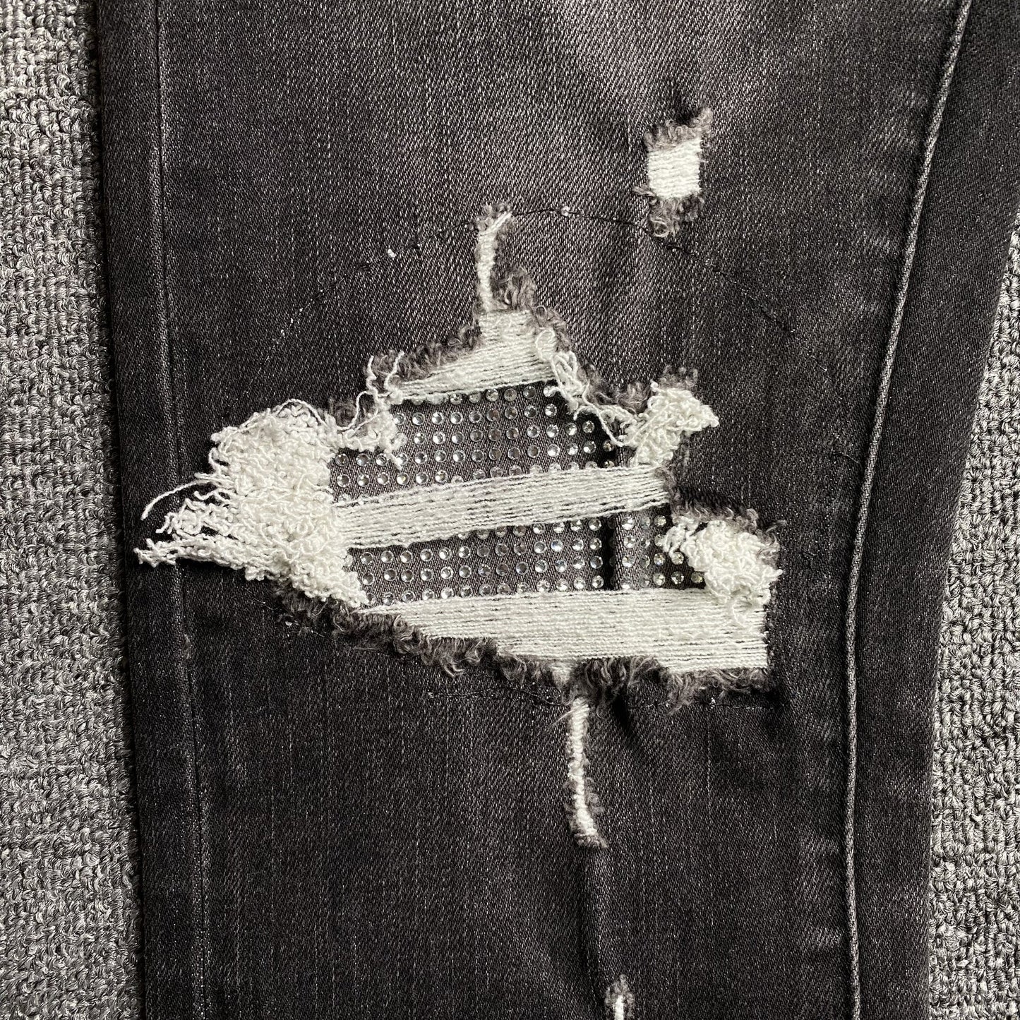 JEAN NOIR AMIRI SLASH SLIM