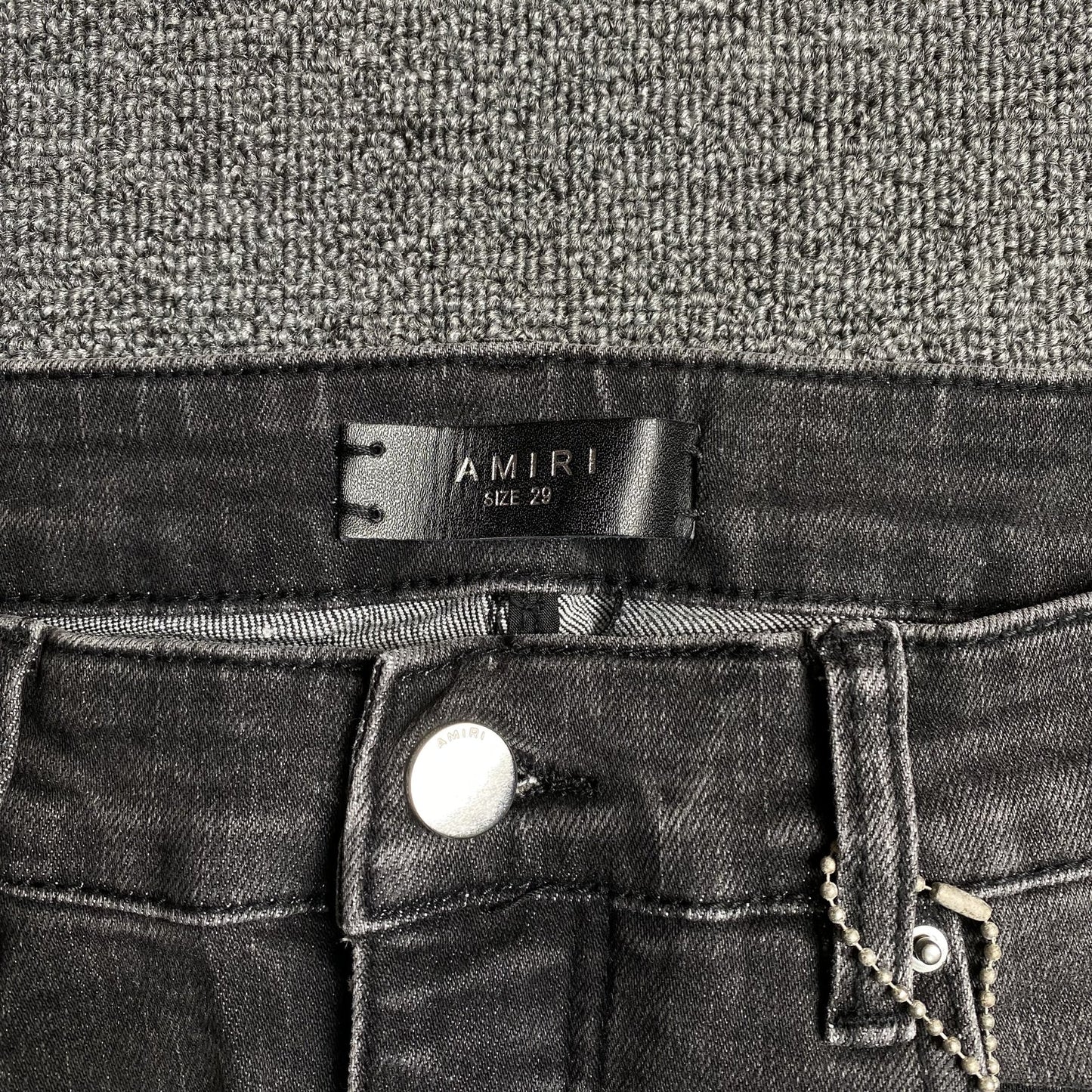 JEAN NOIR AMIRI SLASH SLIM
