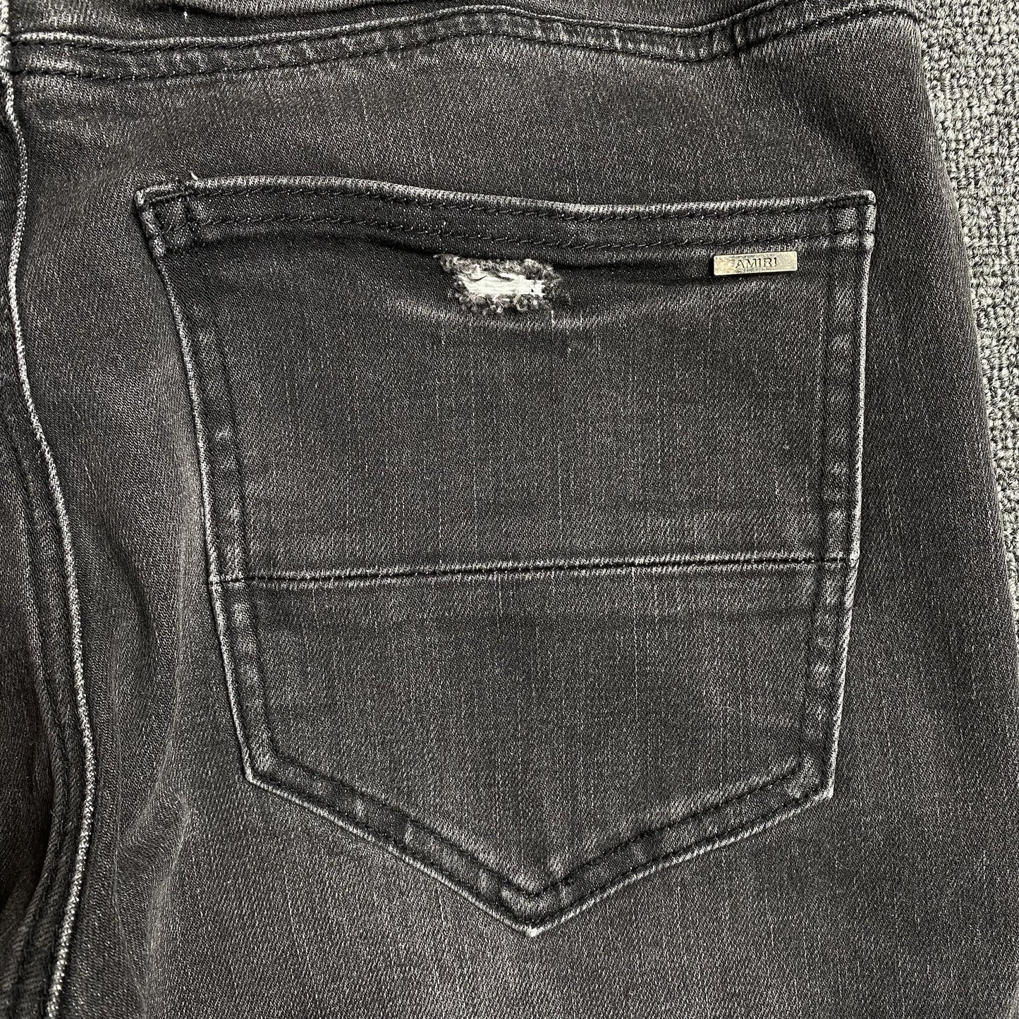 JEAN NOIR AMIRI SLASH SLIM