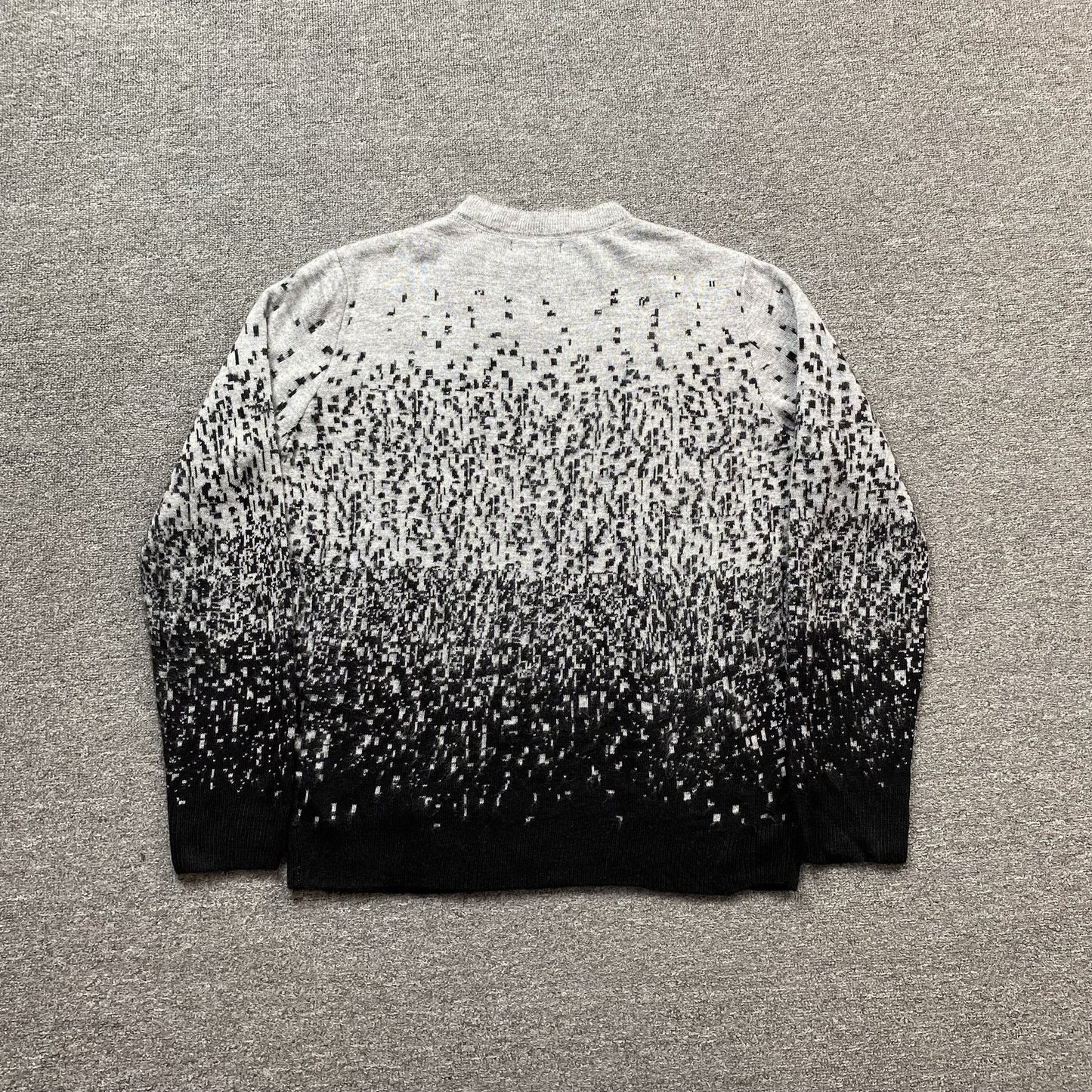 PULL AMIRI COL ROND DÉGRADÉ GRIS