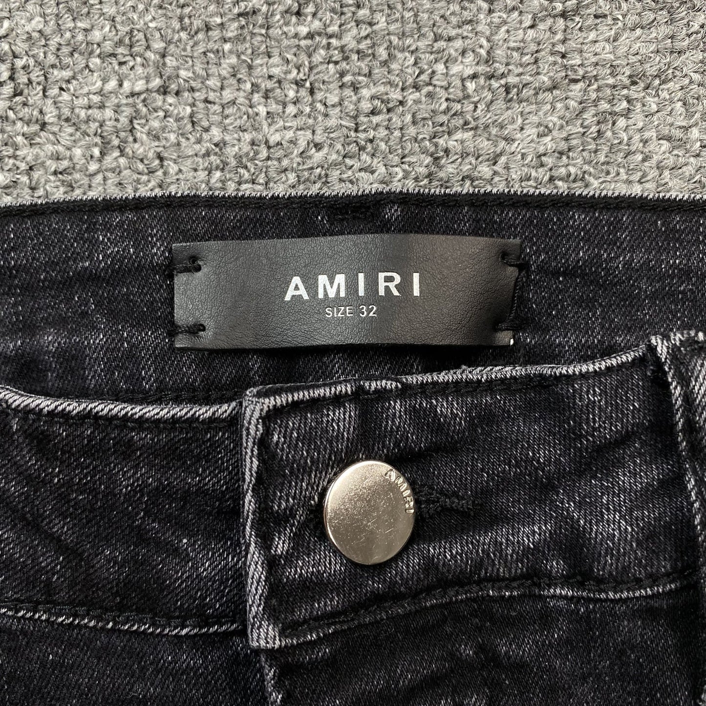 JEAN NOIR AMIRI VARSITY