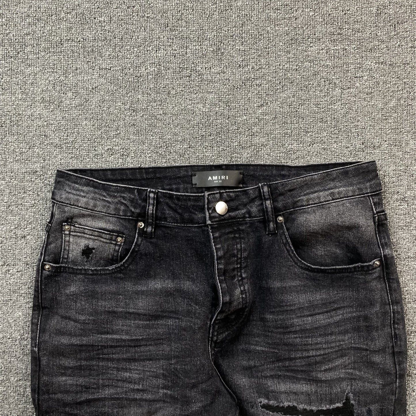 JEAN NOIR AMIRI VARSITY
