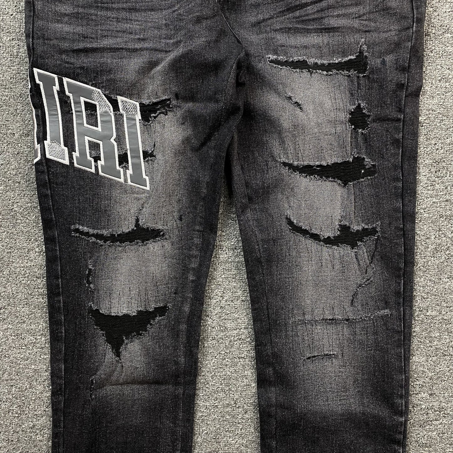 JEAN NOIR AMIRI VARSITY