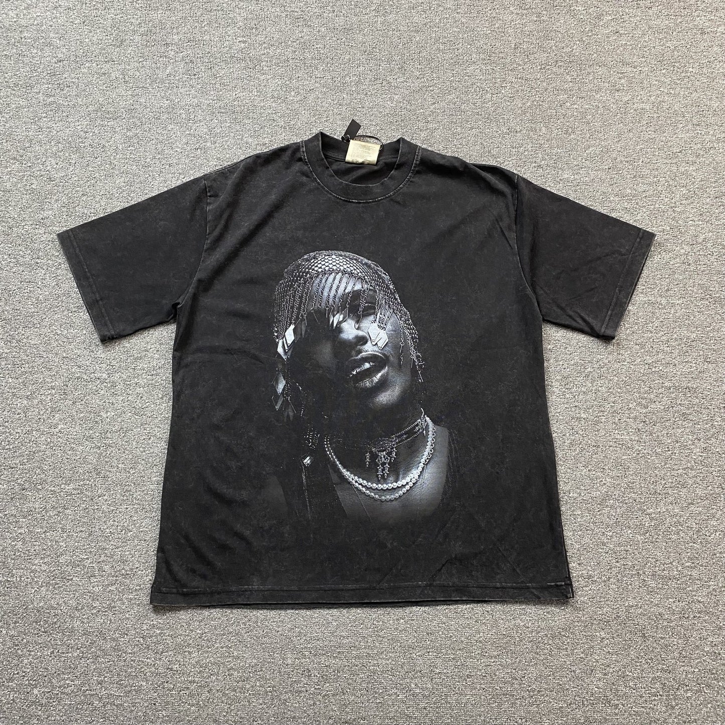 T-SHIRT ICON VINTAGE A$AP ROCKY GRIS FONCÉ