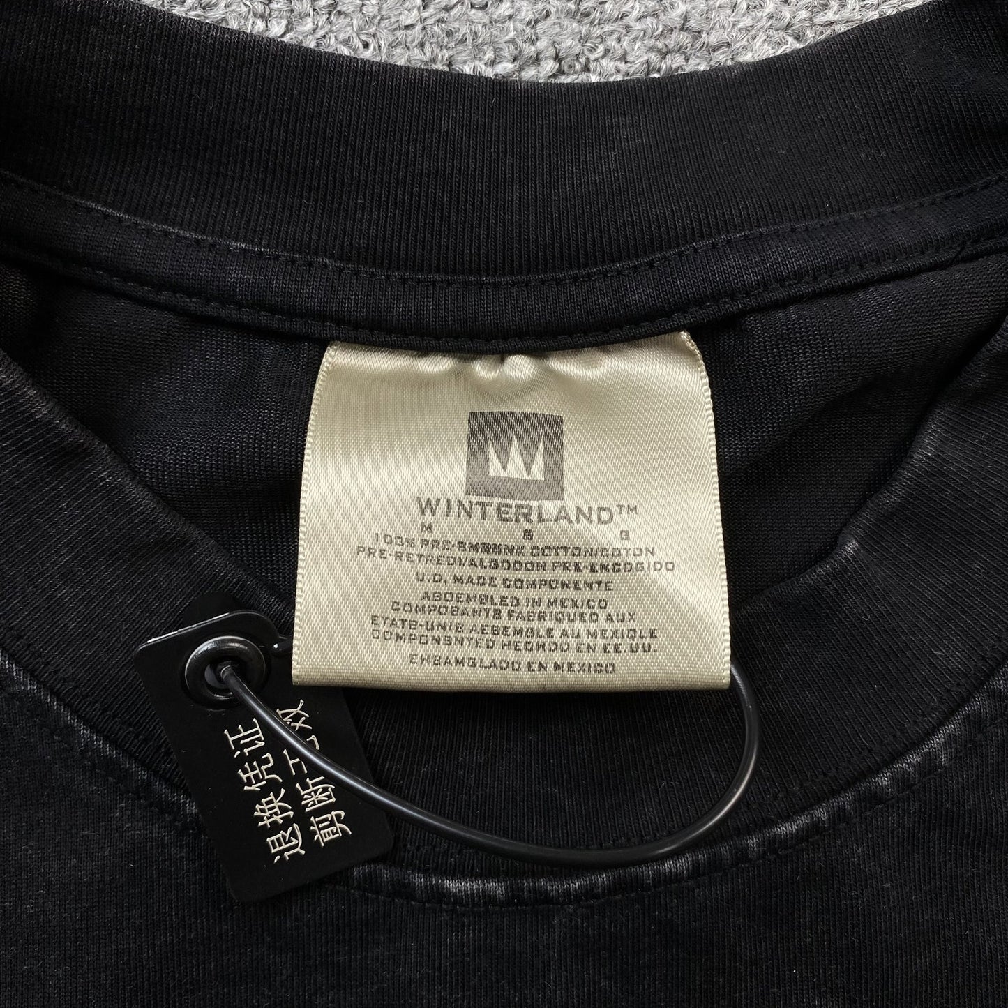 T-SHIRT ICON VINTAGE A$AP ROCKY GRIS FONCÉ