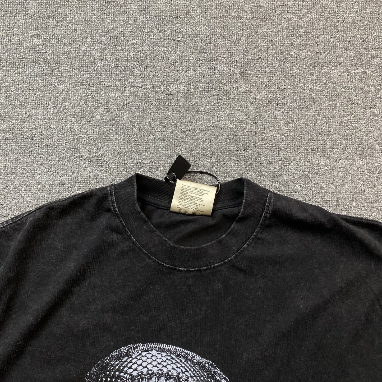 T-SHIRT ICON VINTAGE A$AP ROCKY GRIS FONCÉ