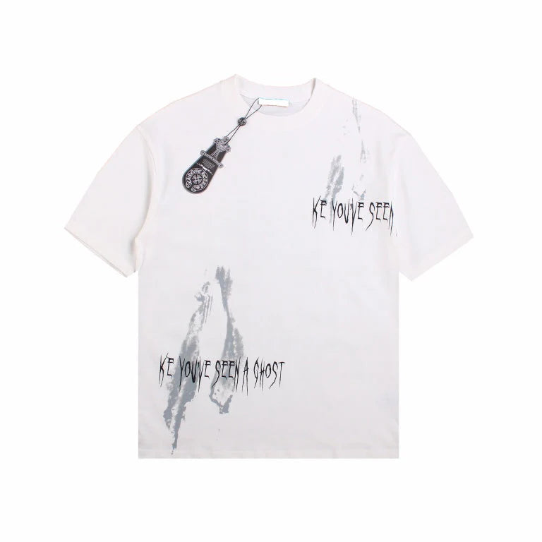 T-SHIRT CHROME HEARTS « RESSEMBLANT À UN FANTÔME » BLANC