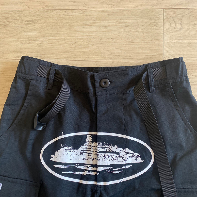 PANTALON CARGO CORTEIZ ALCATRAZ NOIR/BLANC