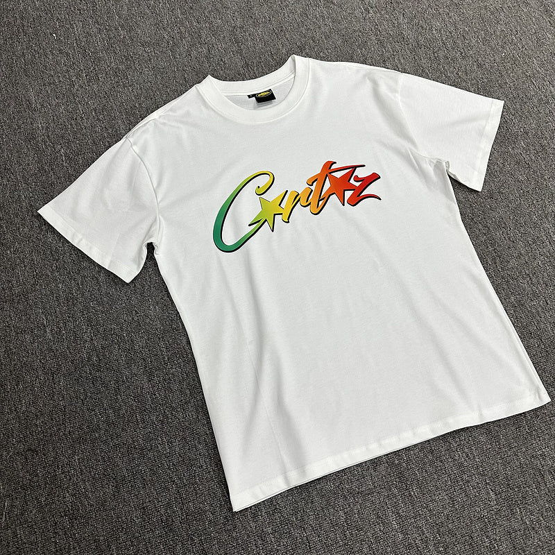 T-SHIRT CORTEIZ ALLSTARZ BLANC DÉGRADÉ RASTA