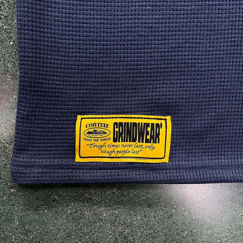 T-SHIRT GAUFRÉ CORTEIZ INSIGNIA MARINE