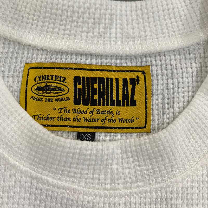T-SHIRT GAUFRÉ CORTEIZ INSIGNIA BLANC