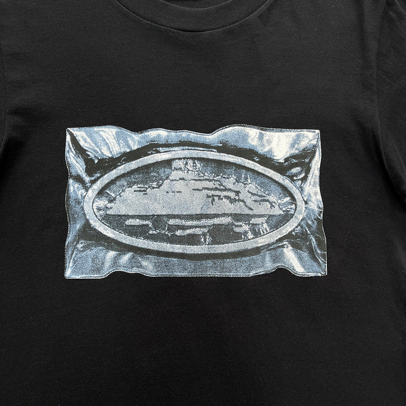 T-shirt noir sous vide Corteiz