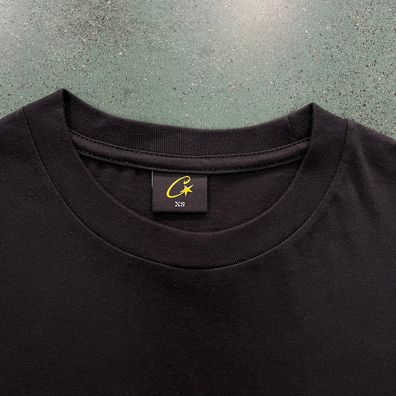 T-shirt noir sous vide Corteiz