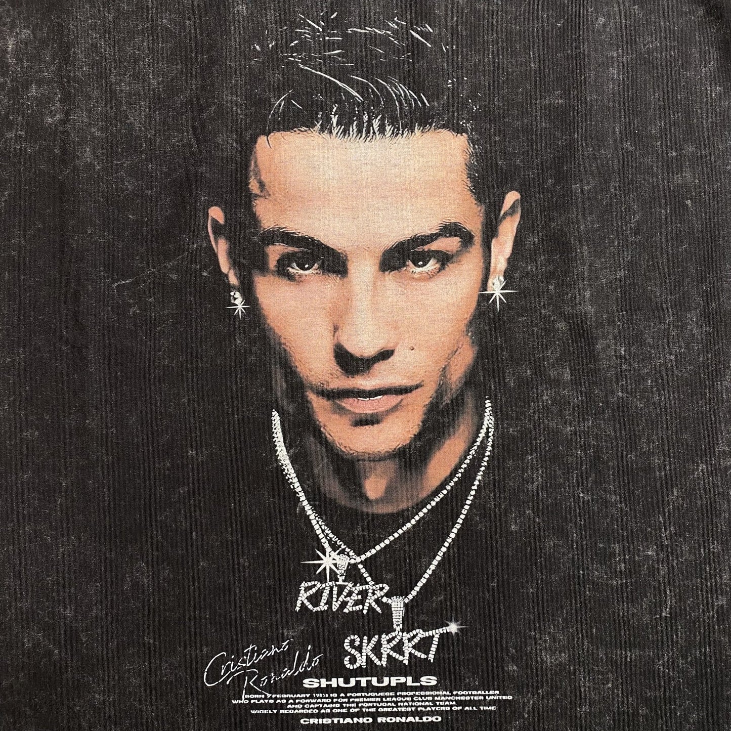T-SHIRT ICON CR7 GRIS FONCÉ