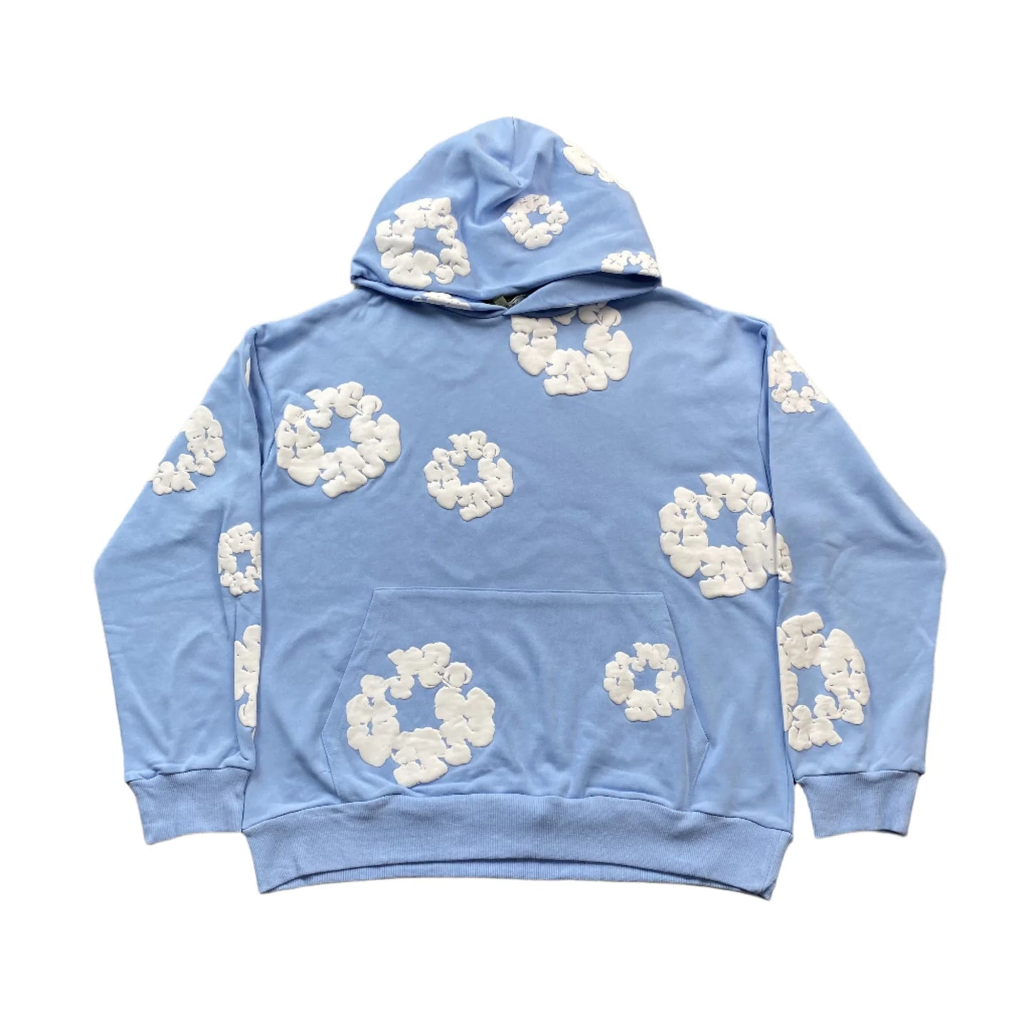 Sweat à capuche Denim Tears bleu baby
