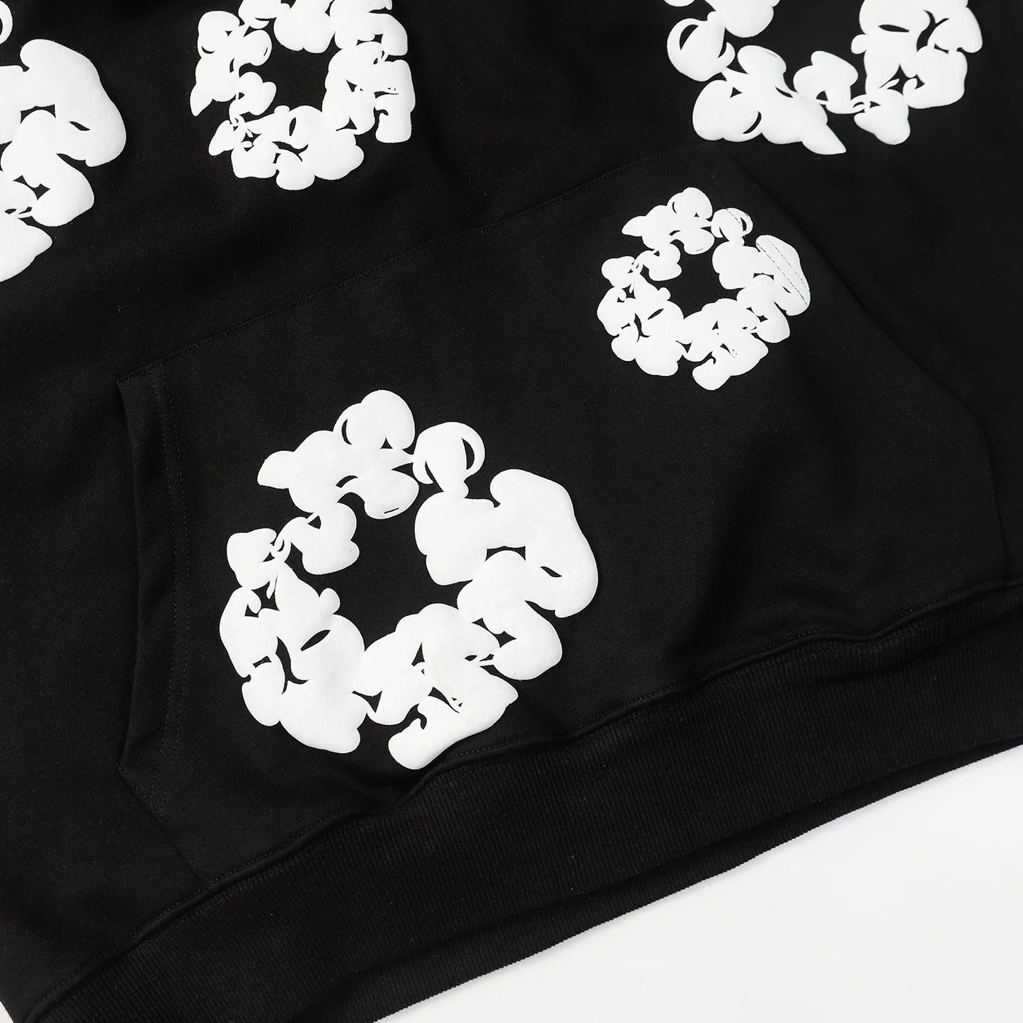 Sweat à capuche Denim Tears noir
