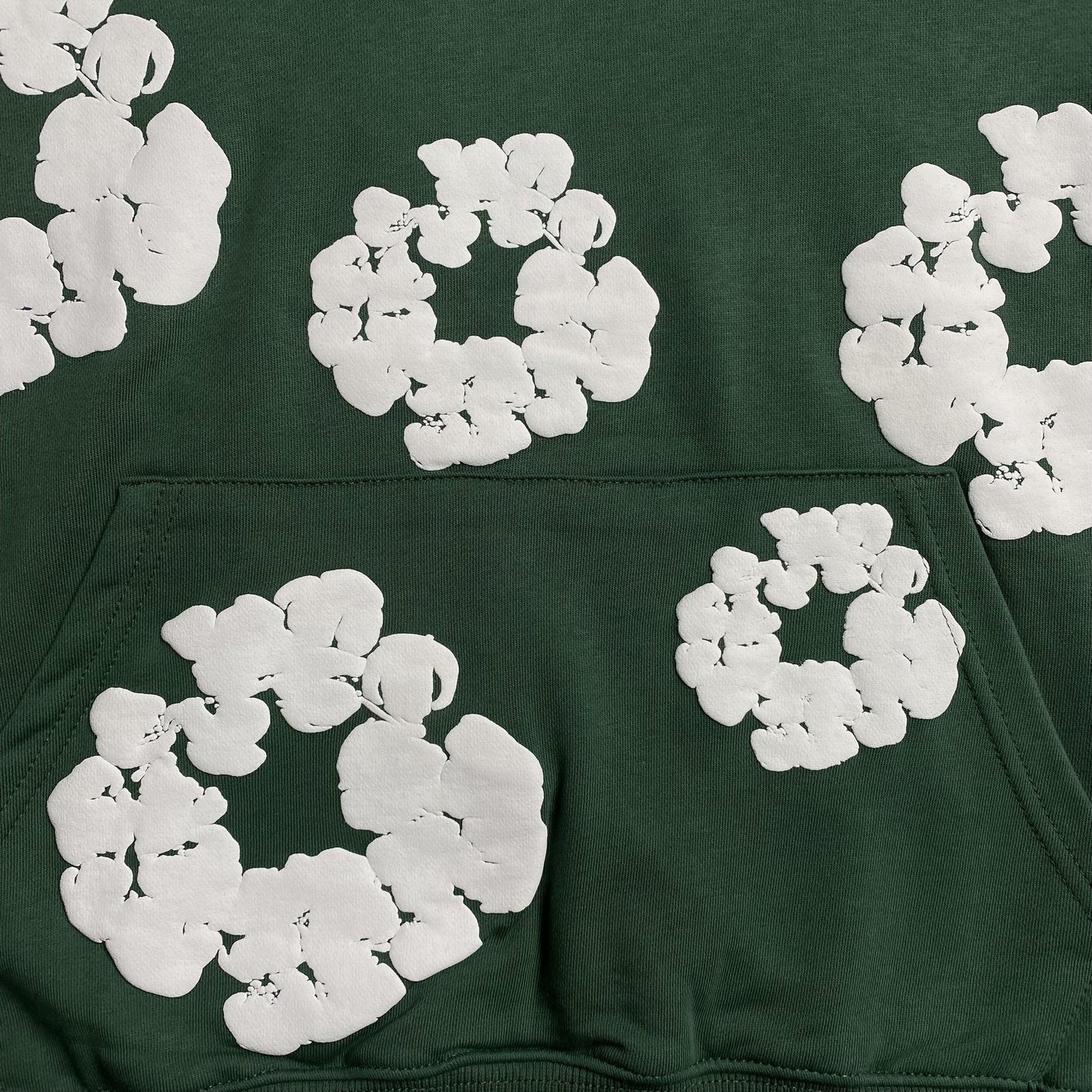 Sweat à capuche Denim Tears vert
