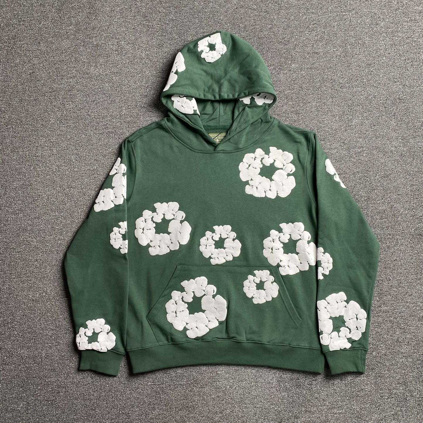 Sweat à capuche Denim Tears vert