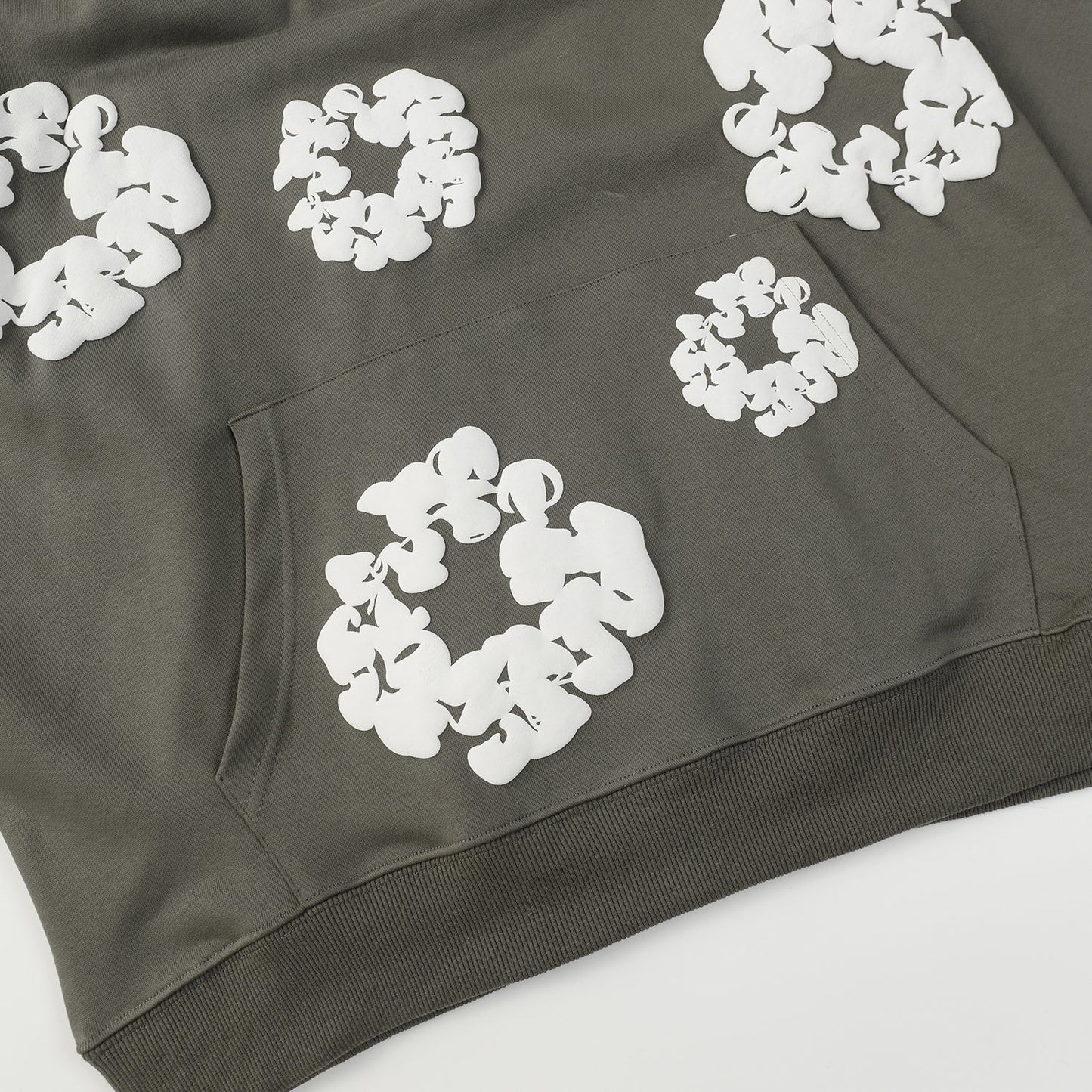 Sweat à capuche Denim Tears olive