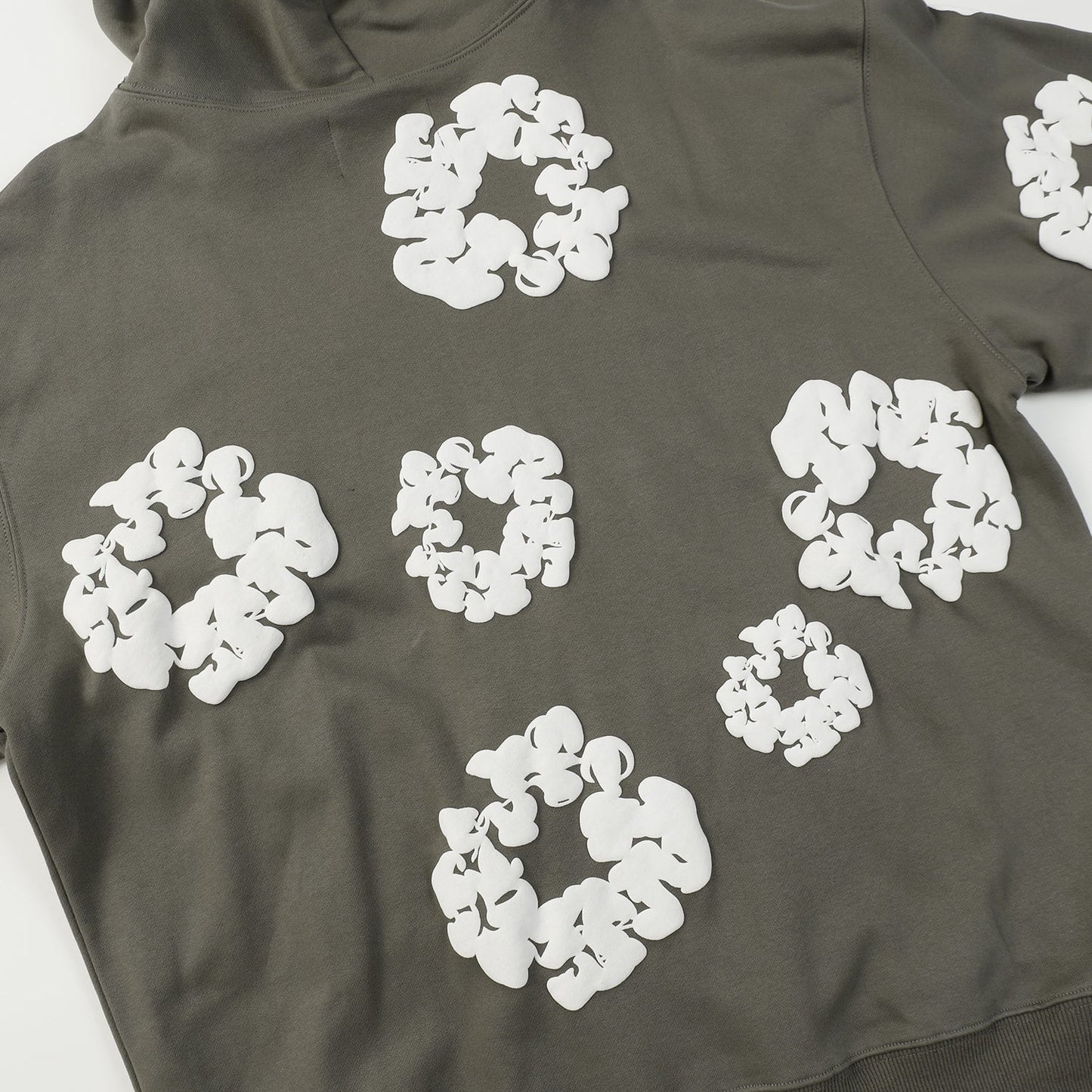 Sweat à capuche Denim Tears olive