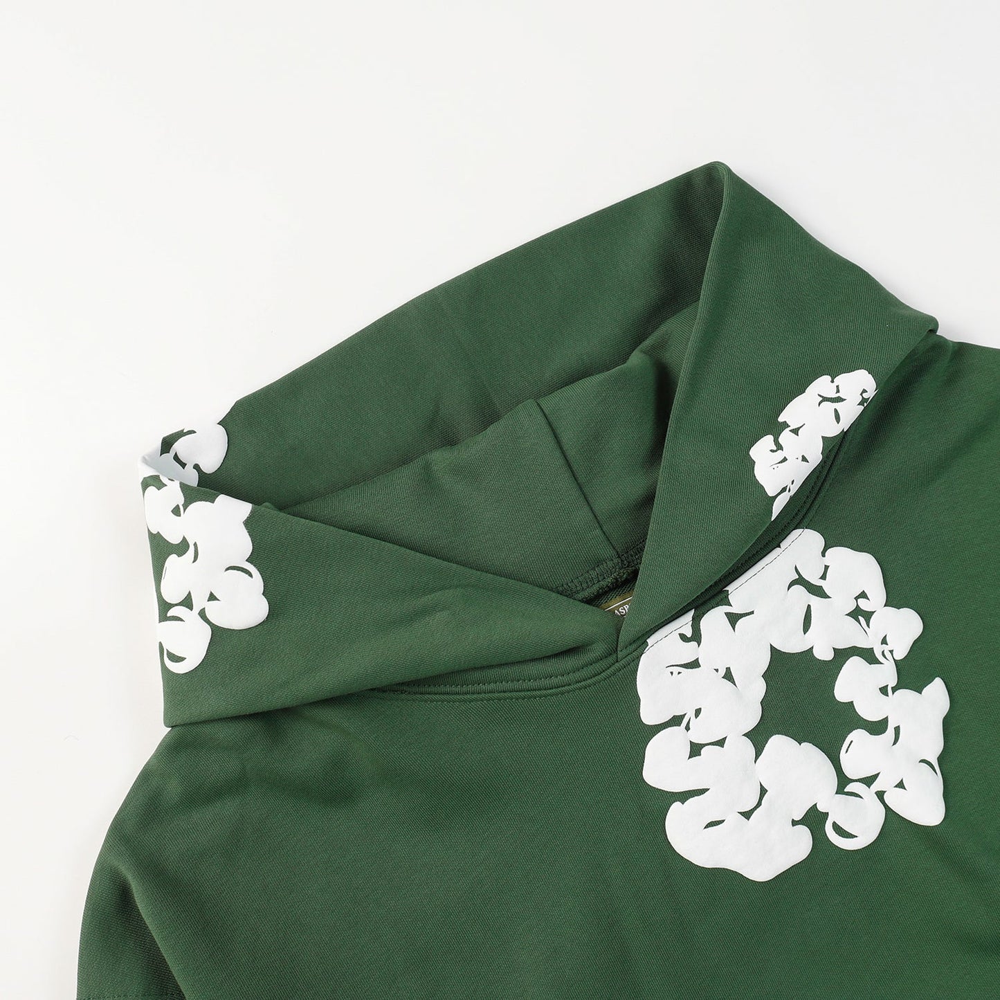 Sweat à capuche Denim Tears vert foncé