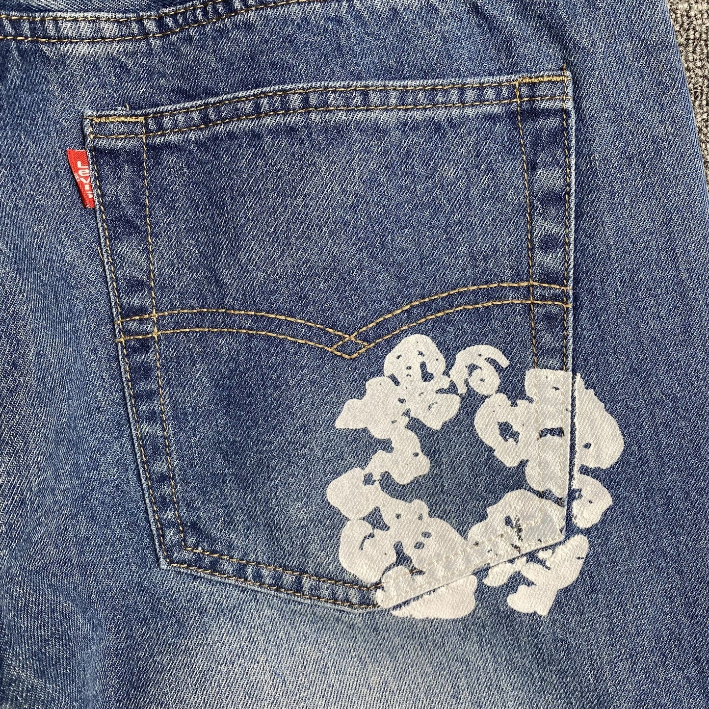 Jean Denim Tears x Levi's bleu
