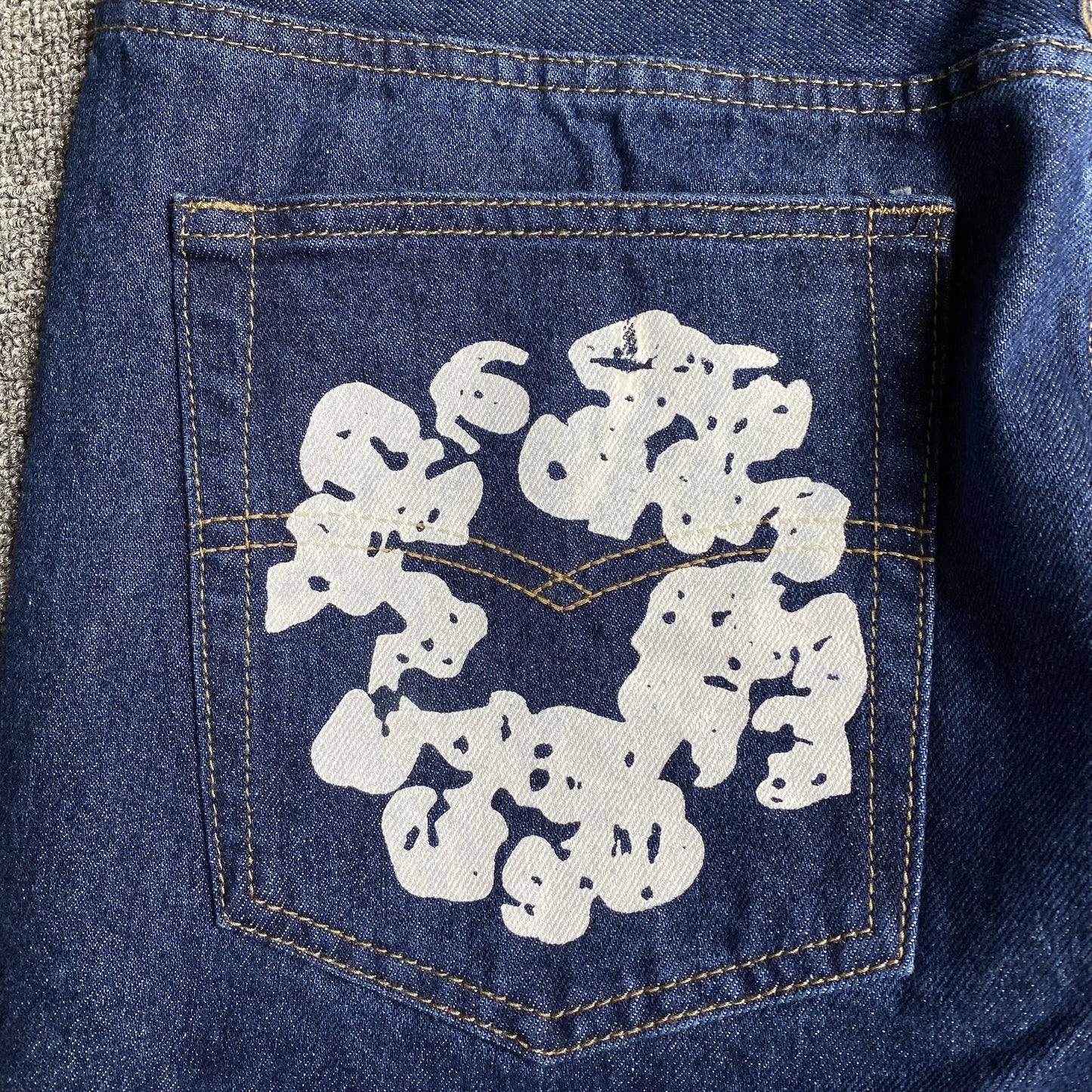 Jean Denim Tears x Levi's bleu foncé