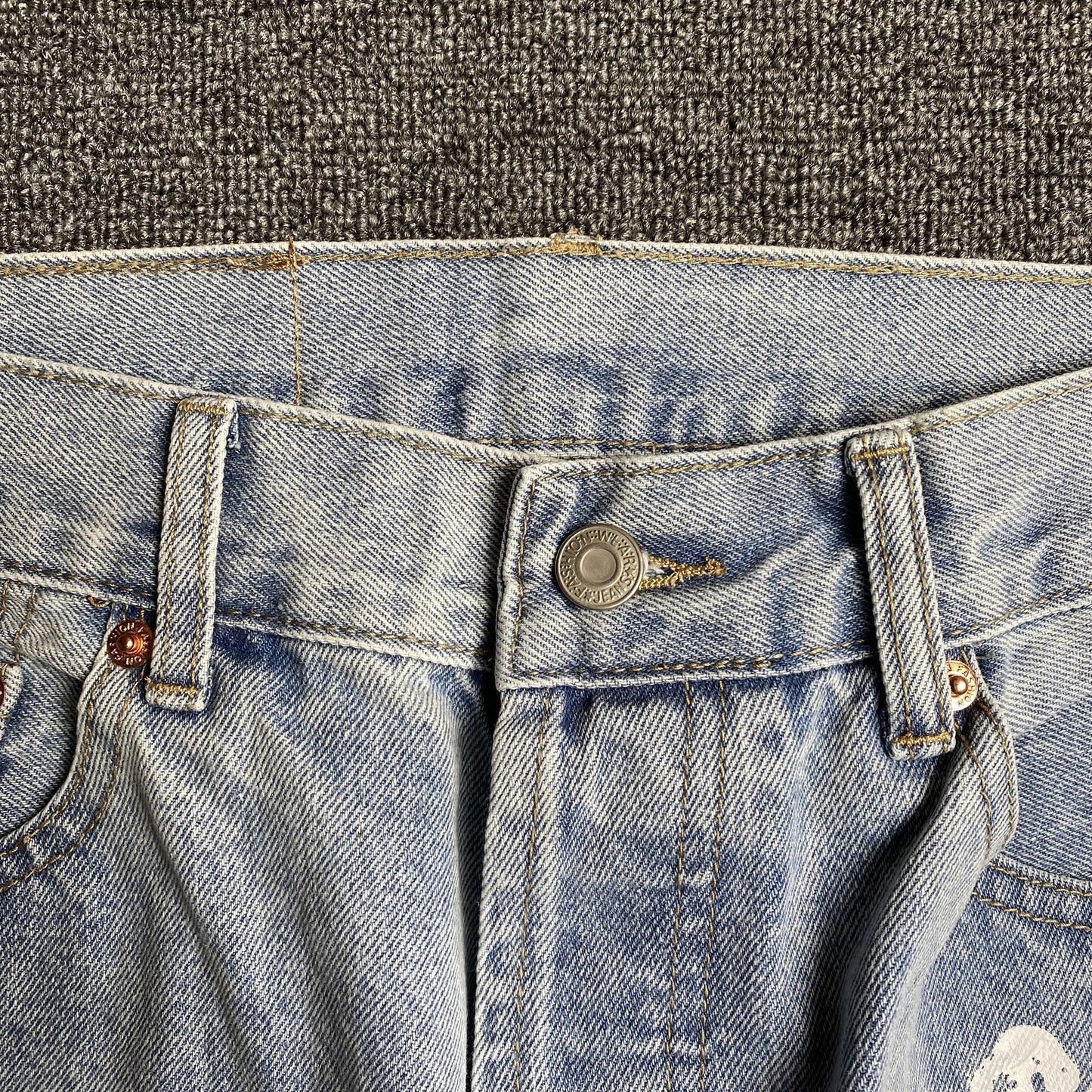 Jean Denim Tears x Levi's délavé clair