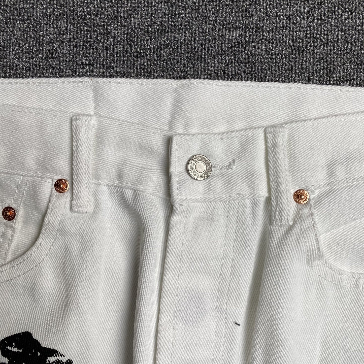 Jean Denim Tears x Levi's blanc