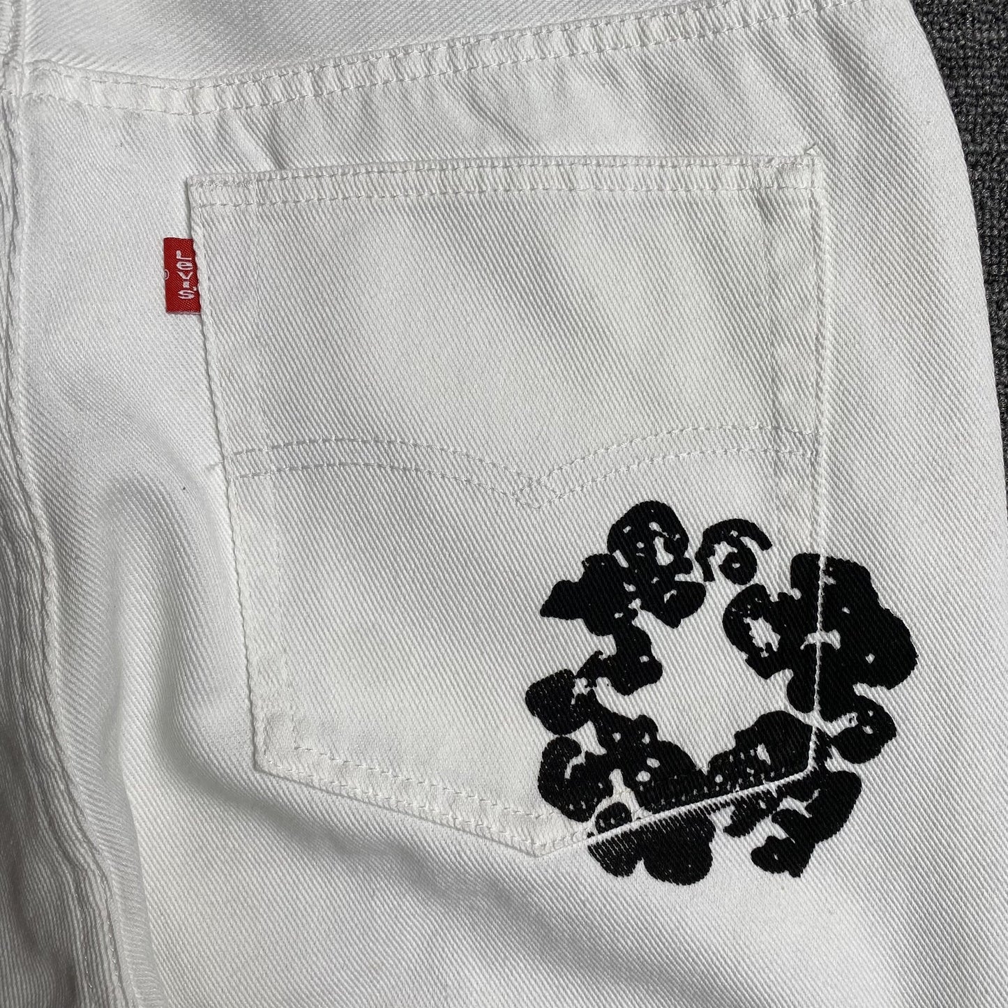 Jean Denim Tears x Levi's blanc