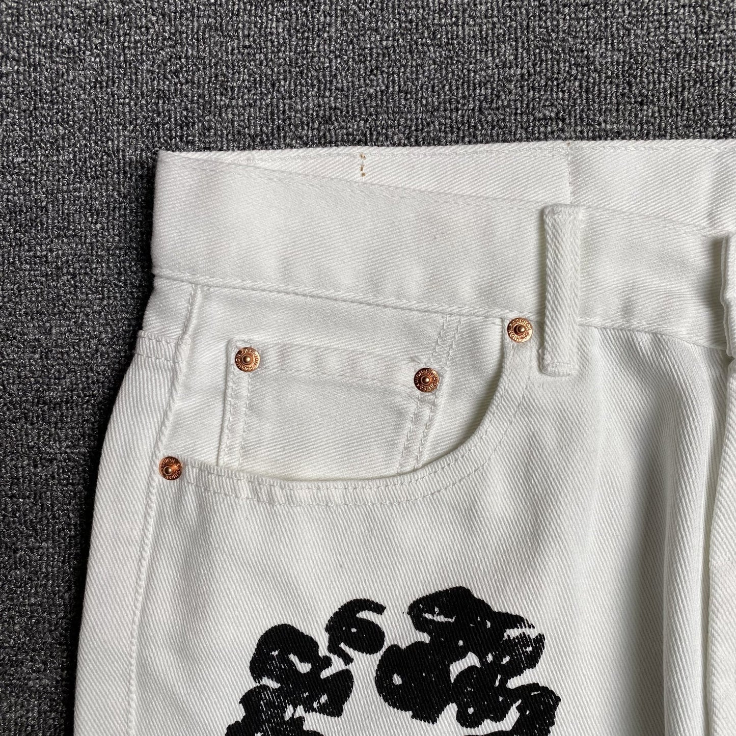Jean Denim Tears x Levi's blanc