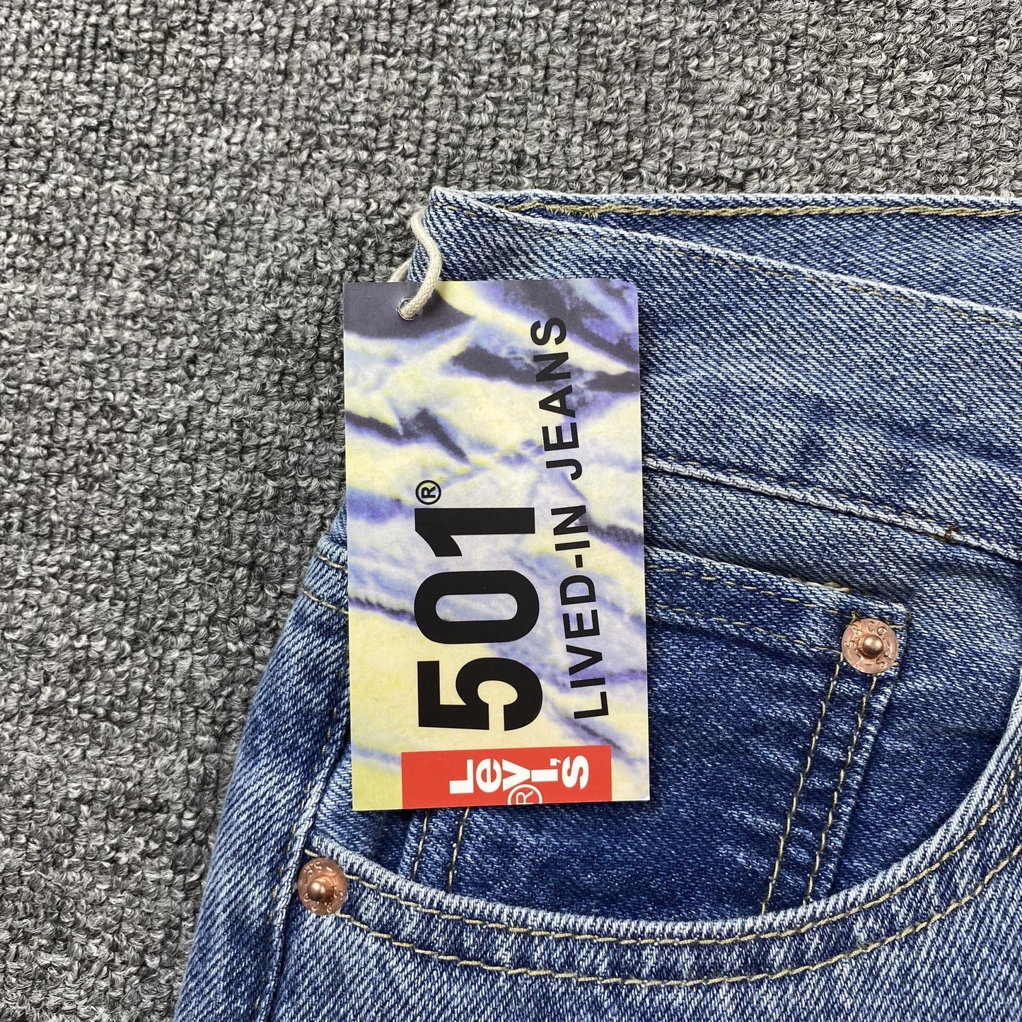 Jean Denim Tears x OFFSET délavage clair