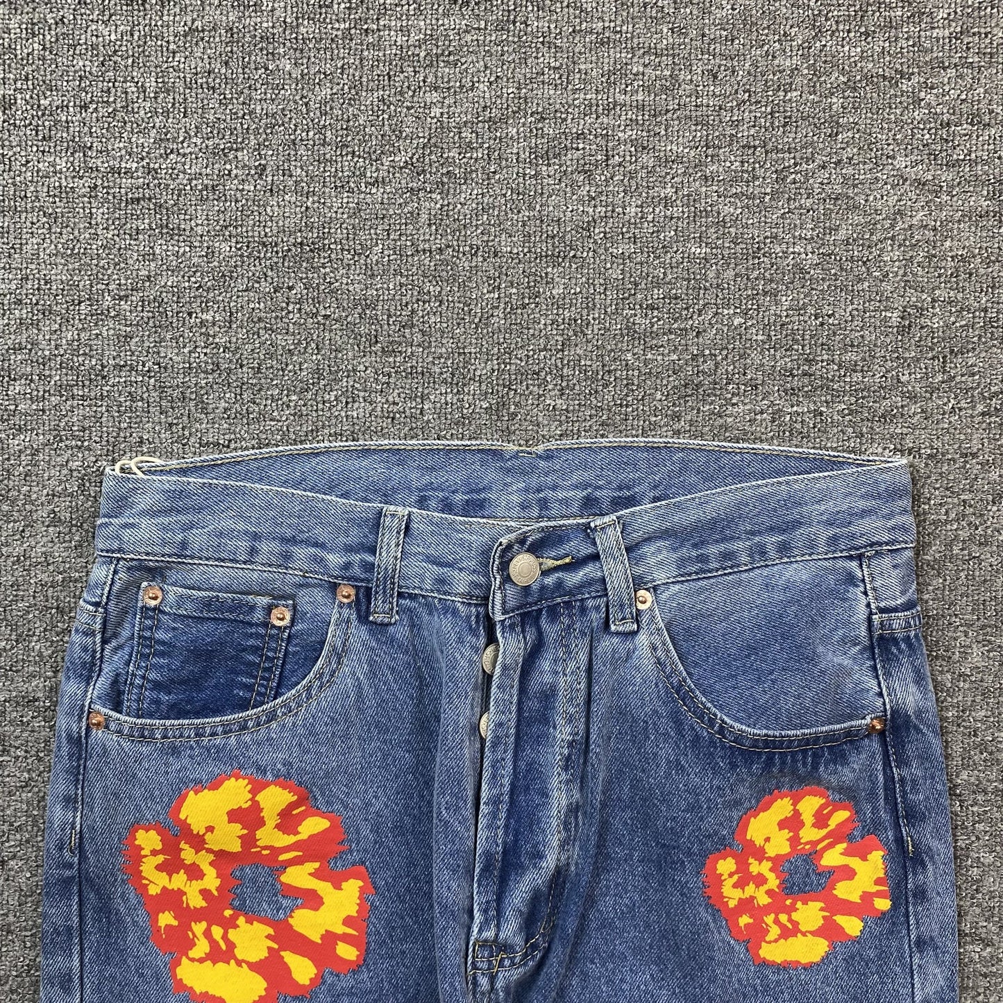 Jean Denim Tears x OFFSET délavage clair